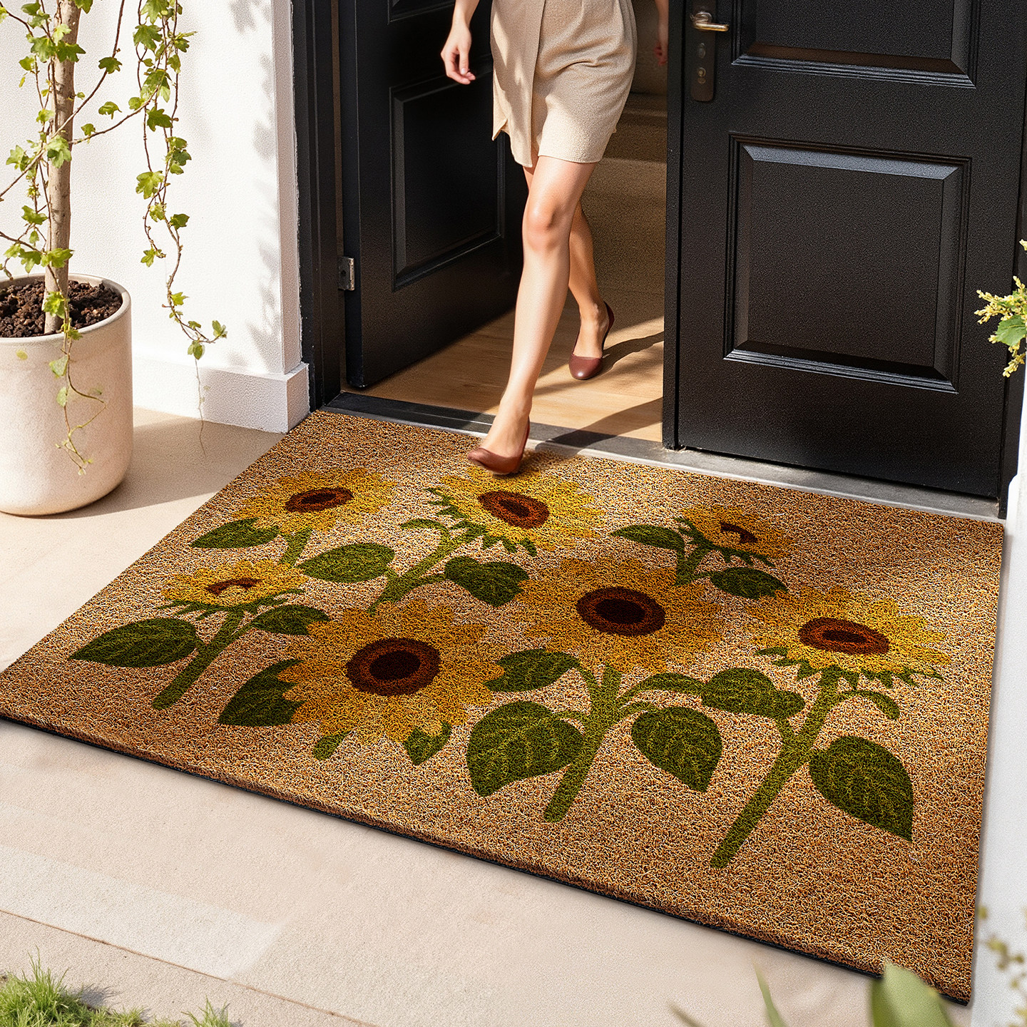 豪宅大门口入户门除尘耐磨地垫