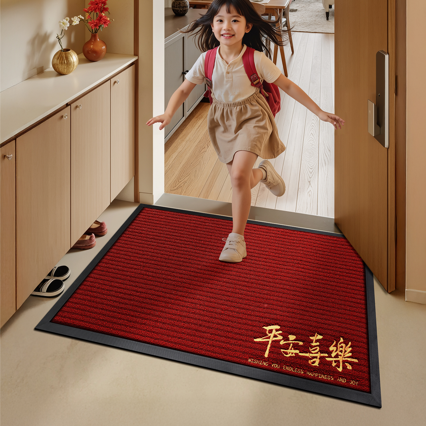 大江丙纶刺绣工艺入户门地垫耐磨