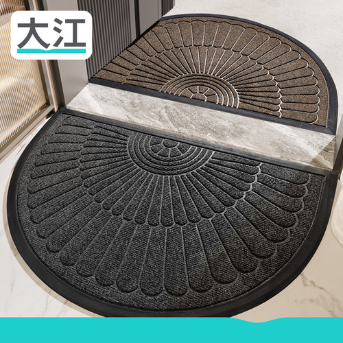 大江地垫大门口复古半圆耐脏脚垫家用入户进门垫2025新款门垫地毯