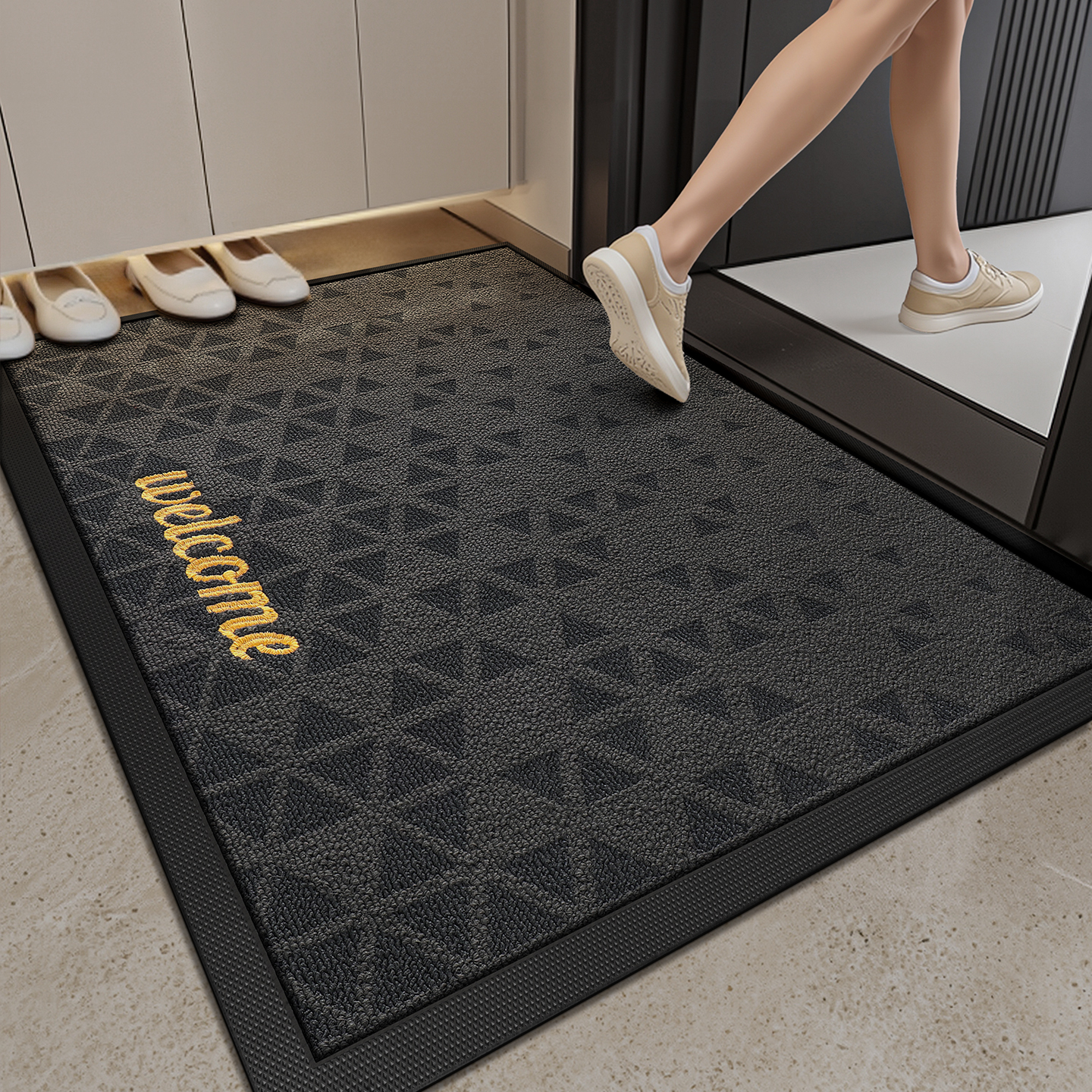 大江高端入户门地垫豪宅大门口