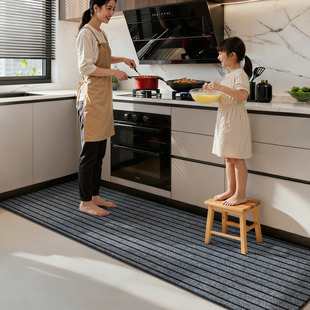 大江厨房专用地垫家用防水防油脚垫简约定制吸油可擦免洗防滑地毯