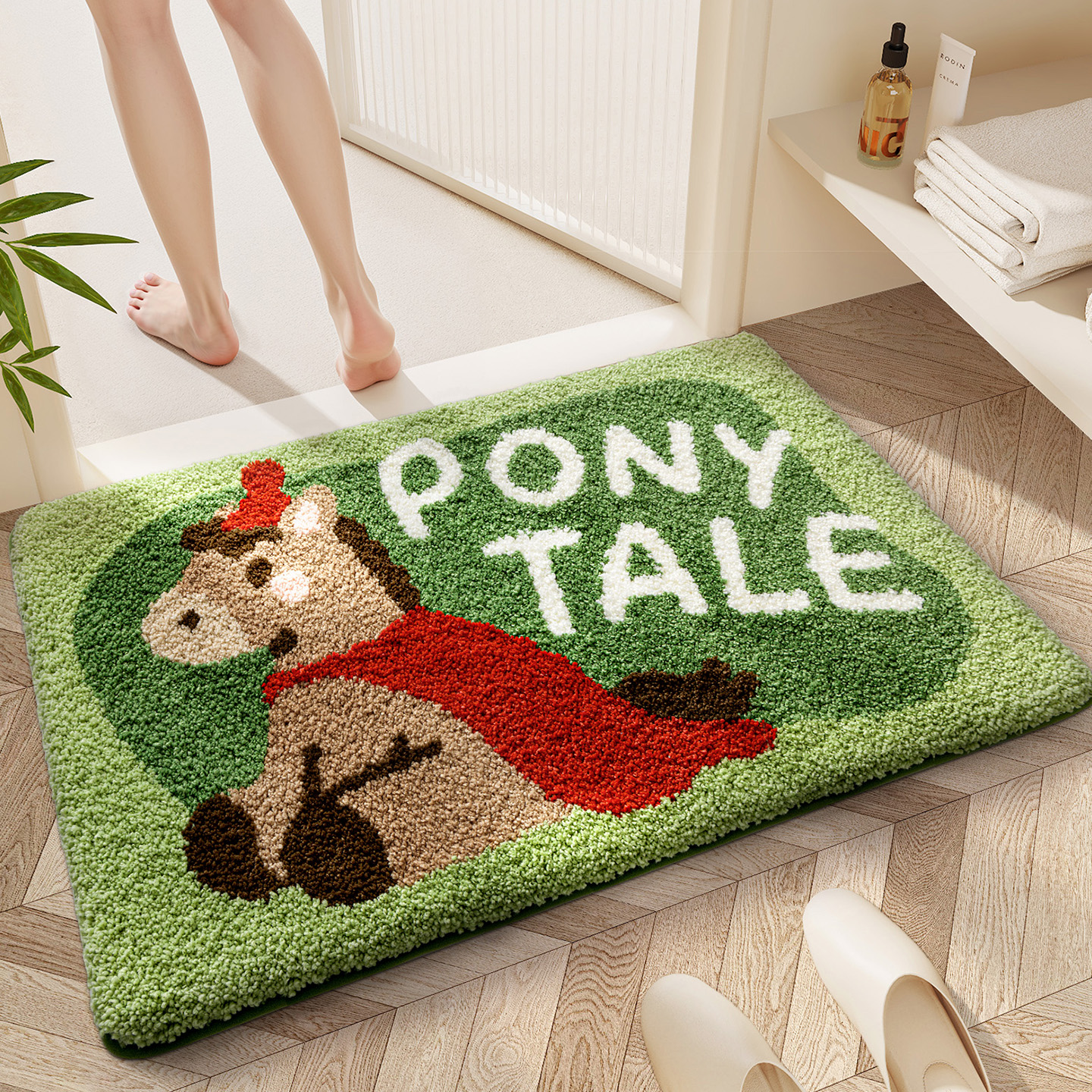 【加厚加密】大江卡通浴室吸水垫