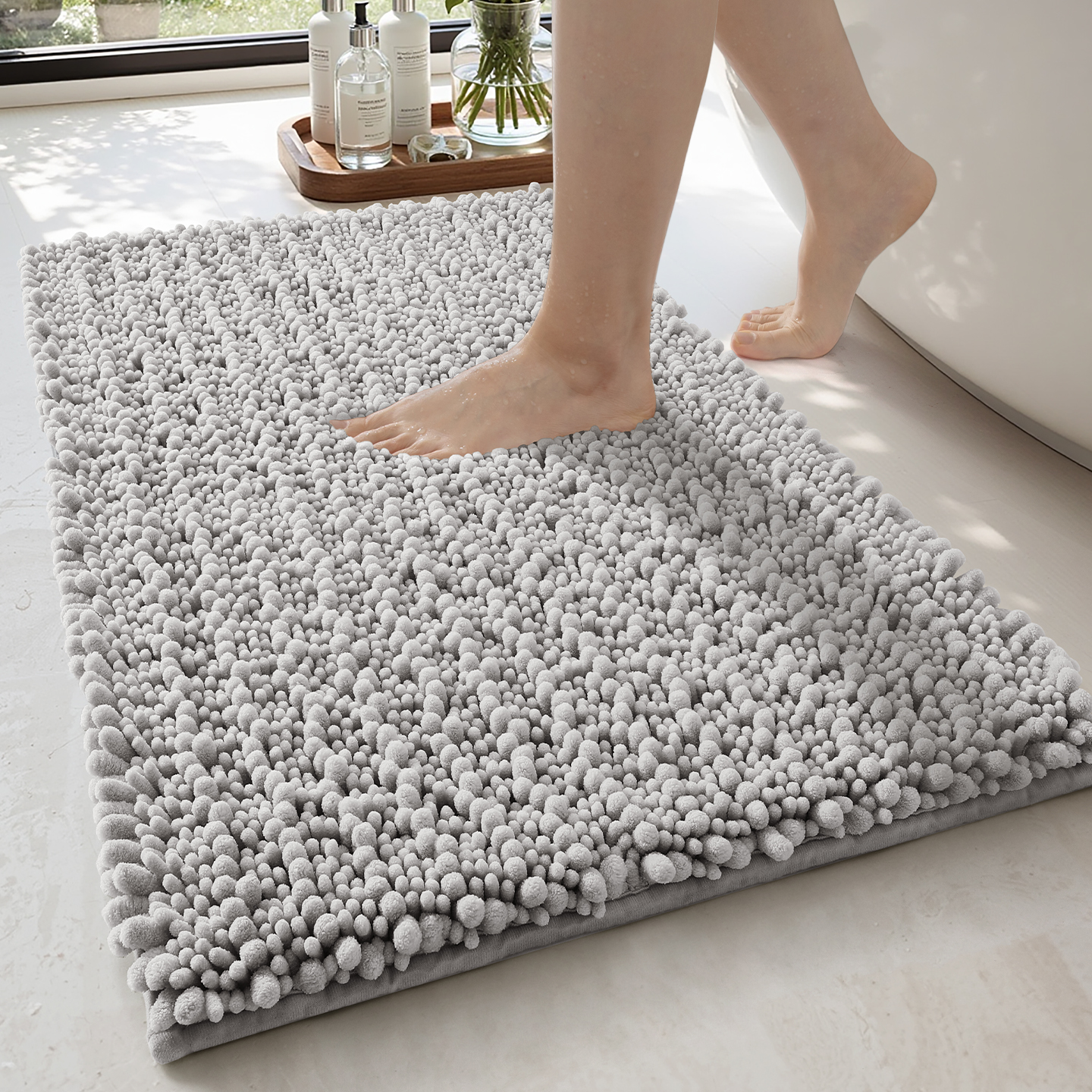 大江地垫浴室吸水雪尼尔脚垫