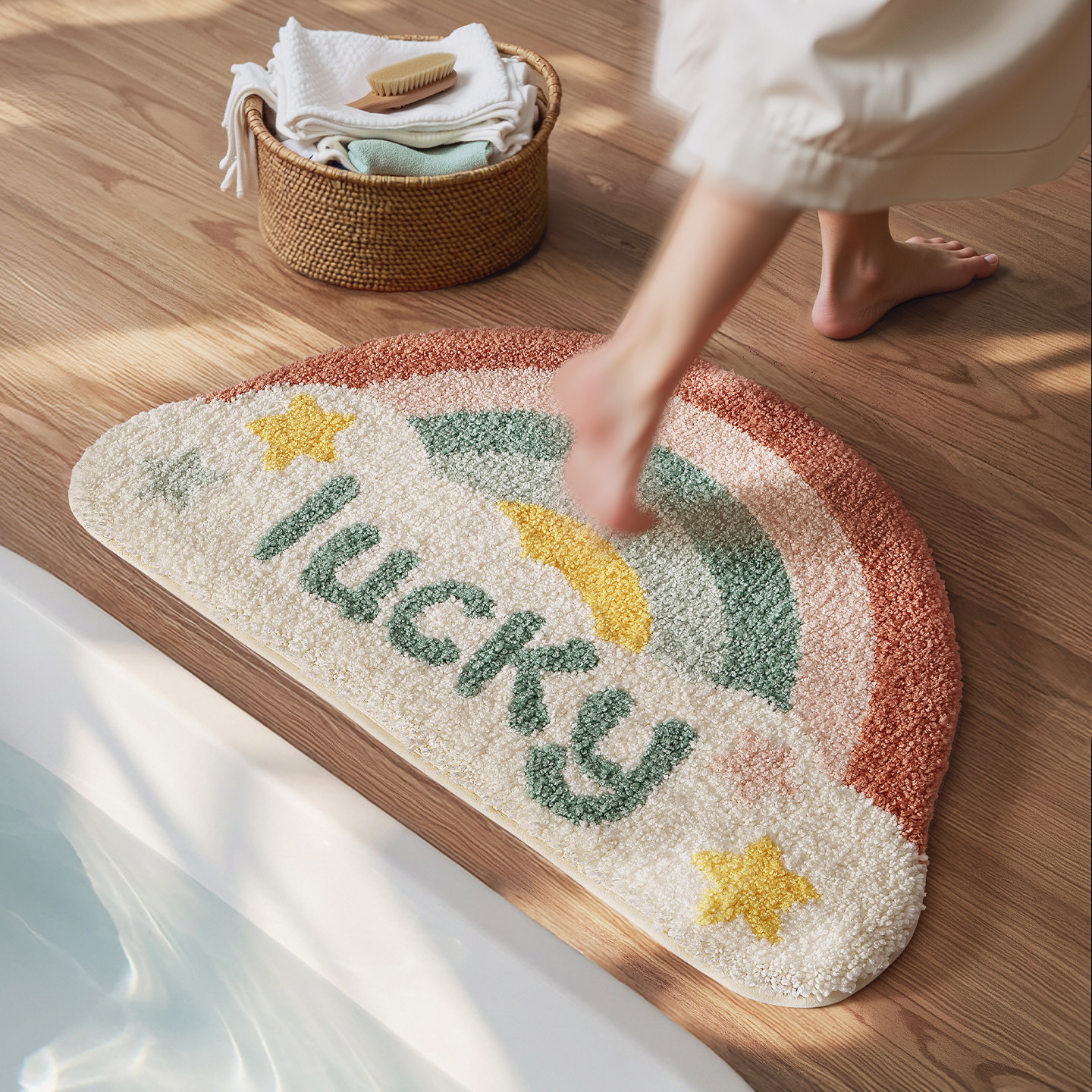 大江半圆浴室柜防滑卫浴吸水脚垫门口门垫厕所加厚卫生间专用地垫,家庭/个人清洁工具,地垫,淘宝优惠券,粉丝福利购,淘宝优惠卷