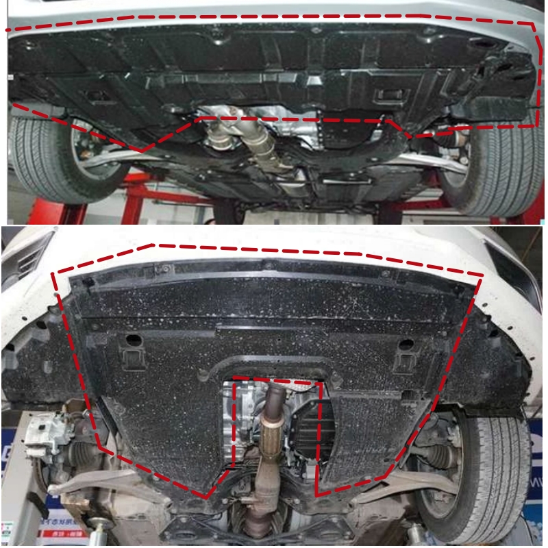 适用于04-22款天籁前保险杠水箱下护板发动机下挡板车底防护板