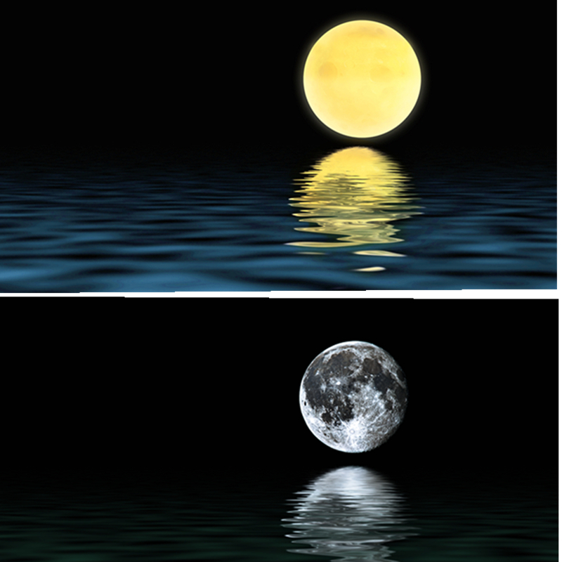 鱼缸壁纸月亮星球鱼缸背景高清定制背景贴纸自粘高清图画壁纸水族