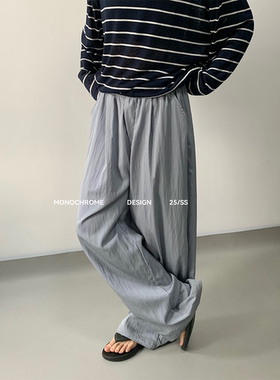 MONO 简约韩系慵懒感拉满的休闲裤随性松弛感凉感居家休闲阔腿裤