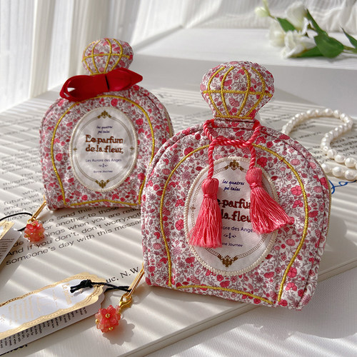 首饰收纳包布艺折叠布艺首饰盒小