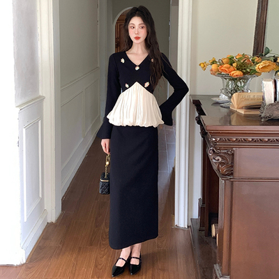 花苞上衣半身裙时尚两件套