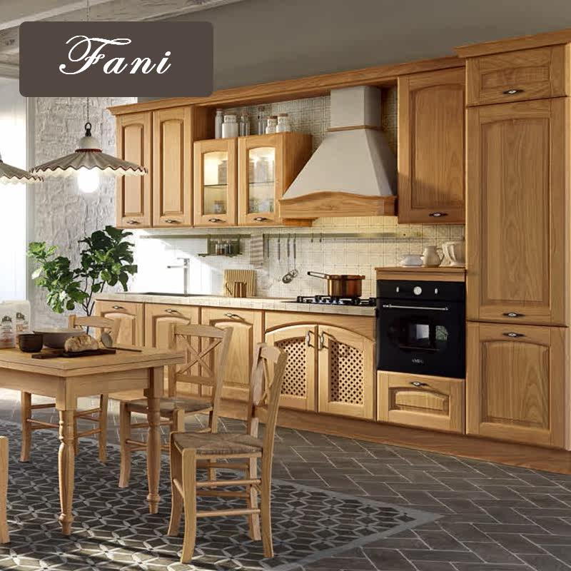 Jinan cupboard Customized Red Oak Log solid wood kitchen cupboard customized European style American style Chinese style Font Kitchenin the Whole house custom , Kitchen Cabinet &amp; Accessories , Kitchen Cabinet  category - from Buy2taobao.com to provide professional Taobao agent buy service