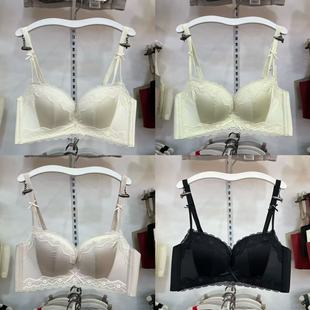 新款 甜美蕾丝无钢圈文胸女AB杯小胸聚拢上托收副乳防下垂内衣8185