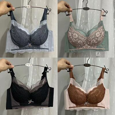 中薄款蕾丝小胸聚拢内衣女文胸罩