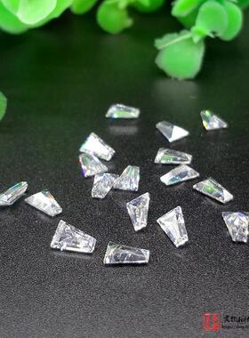 梯形尖底锆石白色多规格人造宝石裸石界面CZ钻DIY人造宝手表补钻