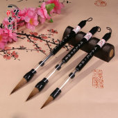 自来水毛笔狼毫白云初学者水写布练习中号小楷书吸水吸墨毛笔套装