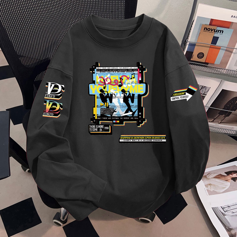 男女童卫衣新款春秋季长袖韩版体恤宝宝2025圆领卫衣上衣洋气休闲