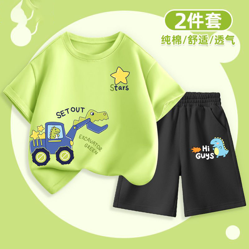 儿童纯棉套装休闲运动上衣薄款