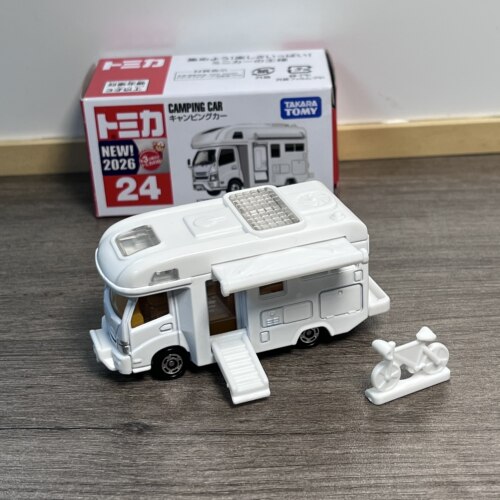 7月新品 TOMY多美卡合金小车模型红白盒24号野地露营房车收藏玩具