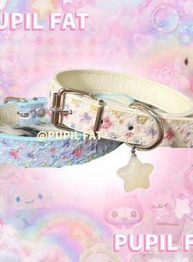 星星甜酷项圈亮片原创可爱皮质