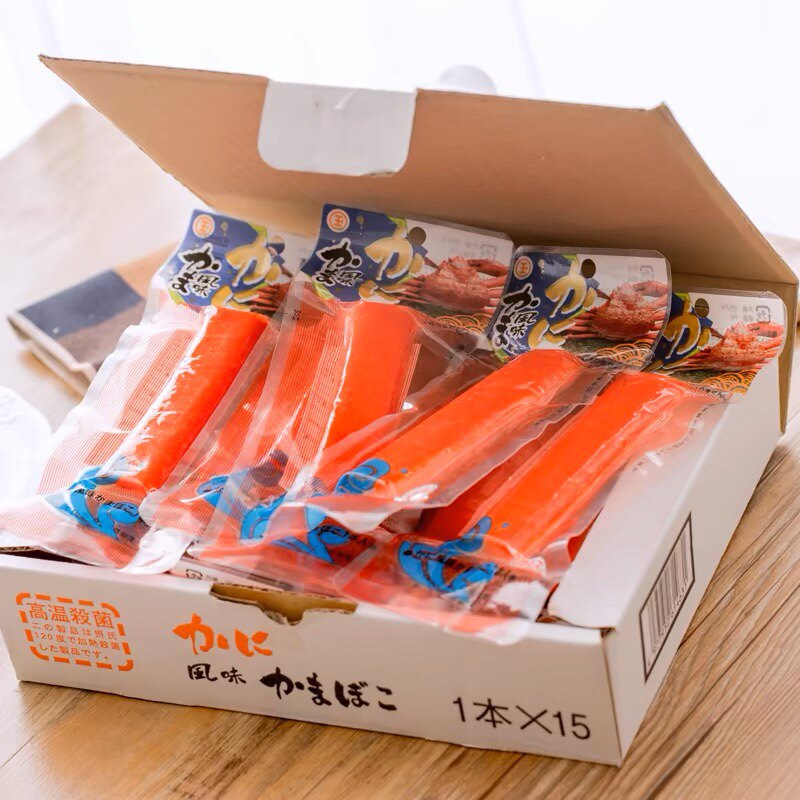 韩国产 丸玉蟹肉棒低脂香滑蟹柳味鱼肉棒手撕鳕鱼柳即食水产零食