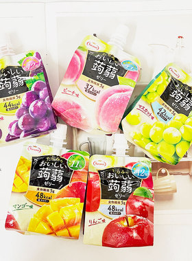 6袋包邮日本进口Tarami多拉米多良见 低卡水果味吸吸蒟蒻果冻布丁