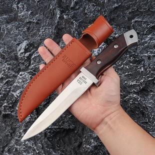 户外便捷式小刀野外求生刀战术小刀锋利直刀割肉多功能露营水果刀