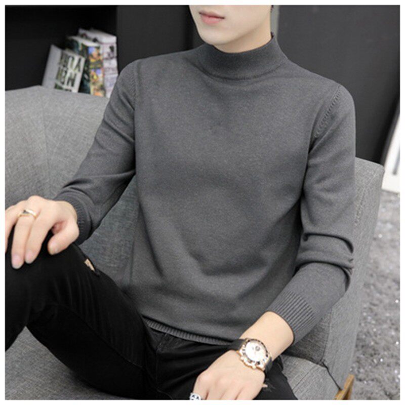 春秋冬男半高领毛衣纯色韩式紧身连绒加厚底衫男羊毛衫,男装,针织衫/毛衣,淘宝优惠券,粉丝福利购,淘宝优惠卷