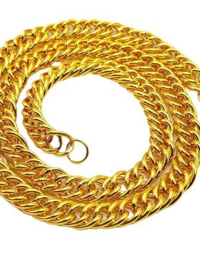 孟加拉赤金男士项链沙金项链镀金饰品项链土豪款