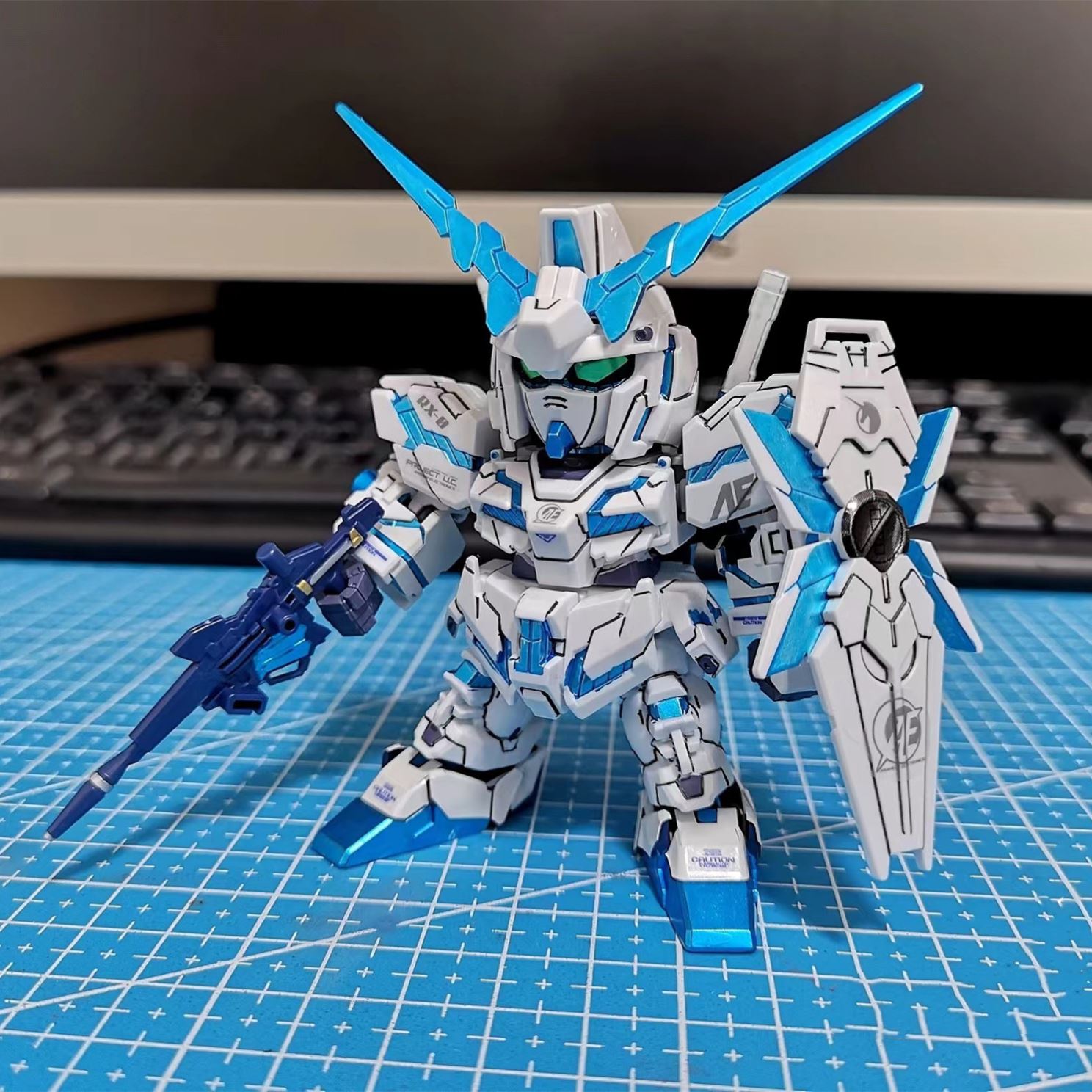 菲尼克斯SD高达启越终极Q版独角兽达爆甲拼装BB战士模型玩具手办