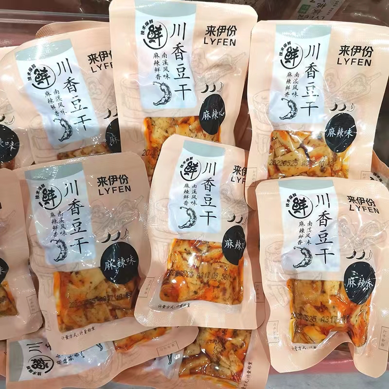 来伊份川香豆干卤香豆干散称袋装豆制品休闲零食小吃麻辣味五香味