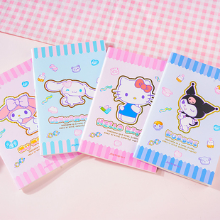 正版三丽鸥悦木棉花软糖-车线本A5 卡通少女心彩色内页学生记事本