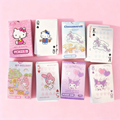 正版 三丽鸥可爱卡通扑克牌趣玩休闲娱乐美乐蒂凯蒂猫游戏纸牌掼蛋