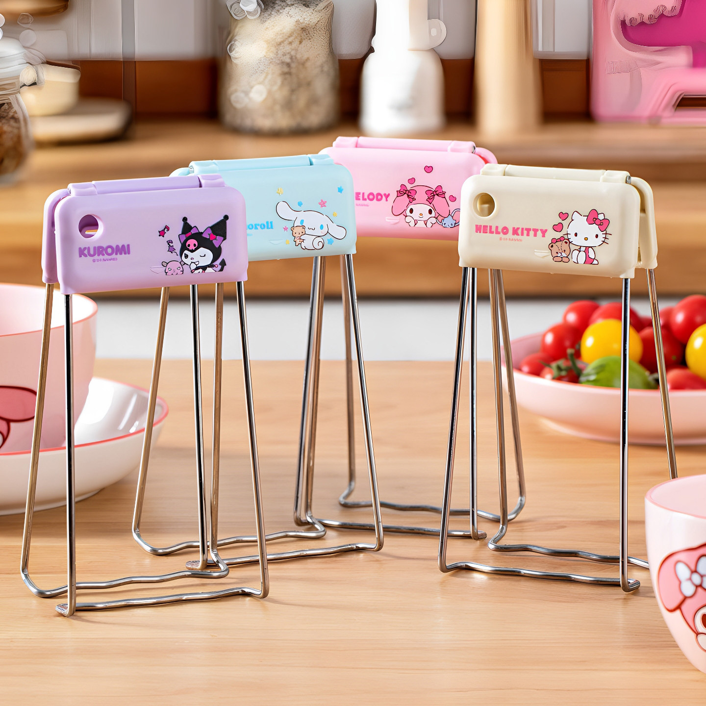 三丽鸥正版可爱卡通厨房用具防烫夹取碗盘夹蒸菜不锈钢防滑提盘器,厨房/烹饪用具,厨用取碗/盘夹,淘宝优惠券,粉丝福利购,淘宝优惠卷