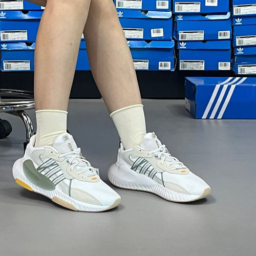 正品Adidas阿迪达斯三叶草男女厚底减震网面透气休闲运动鞋JH7360