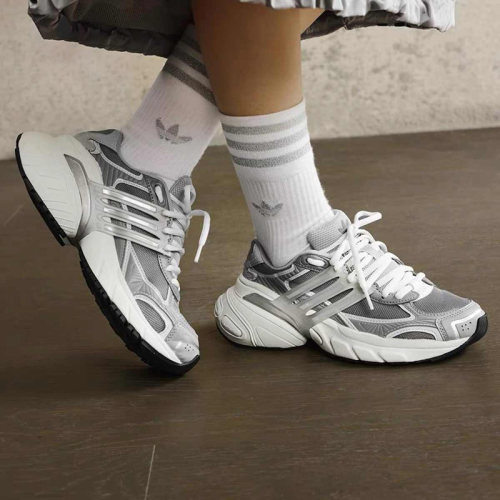 正品Adidas阿迪达斯三叶草女子时尚厚底减震休闲运动老爹鞋JI2815