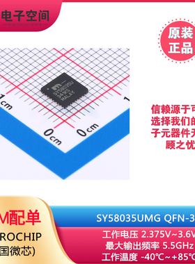 原装正品SY58035UMG QFN-32 SY58035U 时钟缓冲器驱动器MICROCHIP