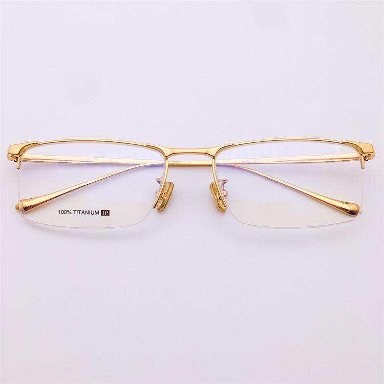 超轻纯钛半框绅士超高品质眼镜架