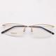 德国订单9克纯钛超轻超细商务半框眉线框绅士斯文金丝眼镜配度数
