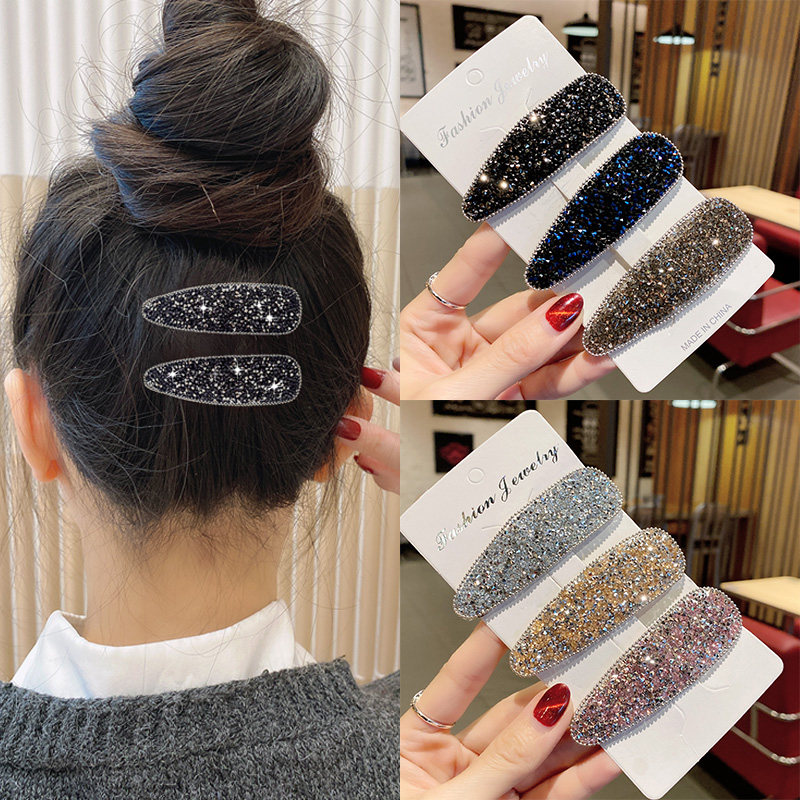 韩气质水钻发夹后脑勺碎发卡少女发饰