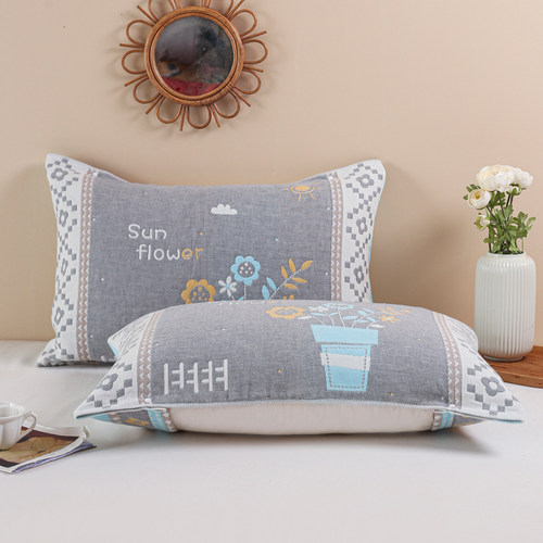 防滑按扣式一等品枕头巾