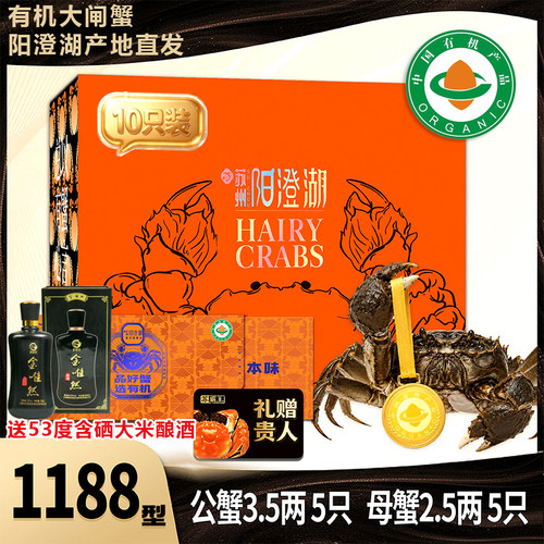 阳澄湖直发有机大闸蟹中秋大闸蟹