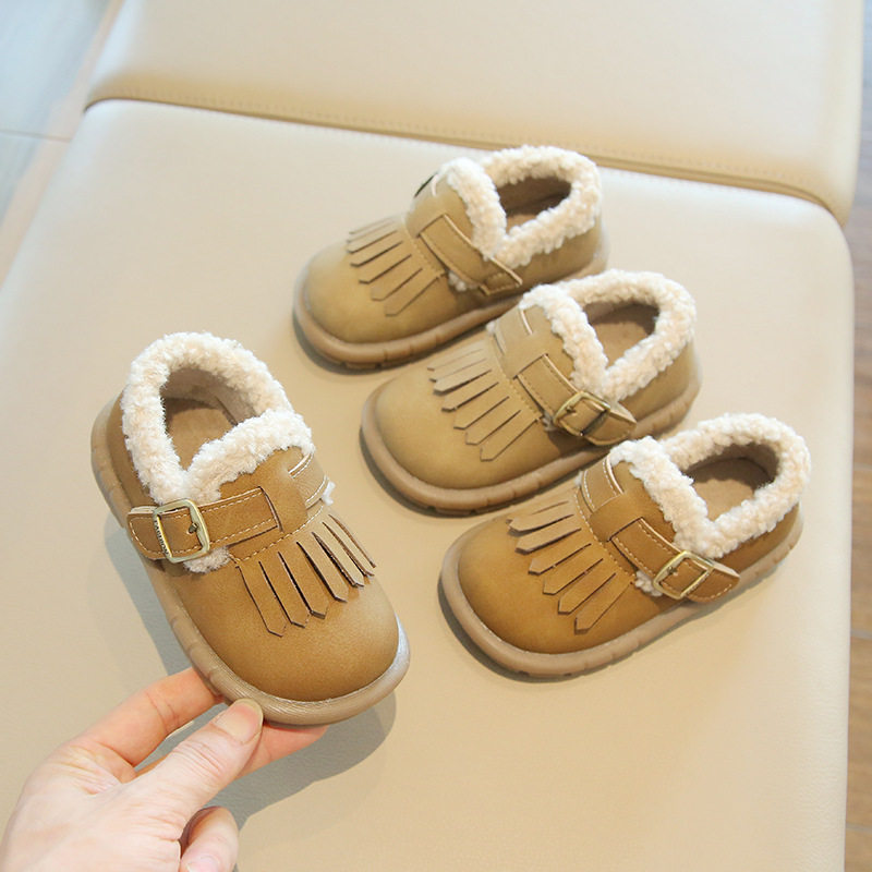 女小童豆豆鞋公主风二棉短靴2-4岁冬季幼儿毛毛鞋软底宝宝学步鞋,童鞋/婴儿鞋/亲子鞋,棉鞋,淘宝优惠券,粉丝福利购,淘宝优惠卷