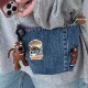 中古玩具包牛仔包链条手机包百搭复古小水桶包2025新款 单肩斜挎包