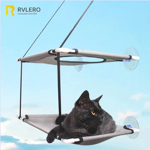 Cat Hammock Window Bed Kitten Sunny Seat Hanging Mount Beds