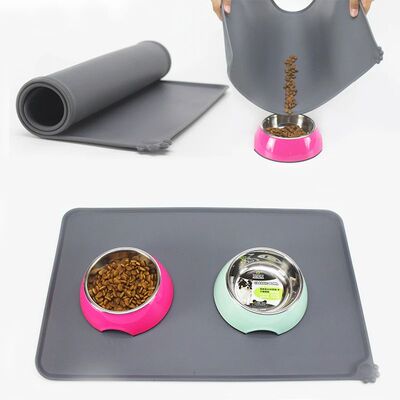 Winter Waterproof Pet Mat For Dog Cat Solid Color Silicone P