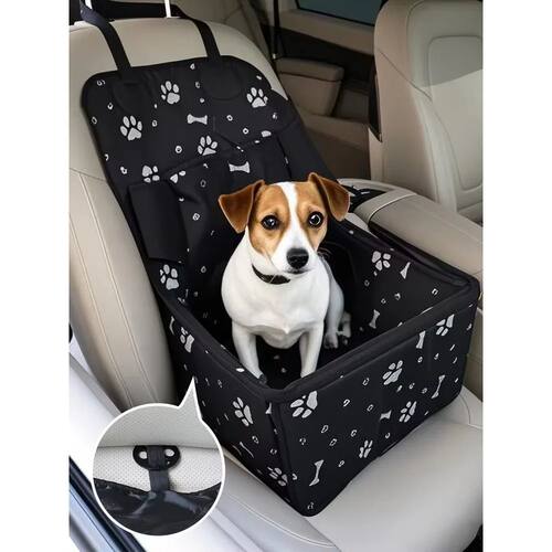 Dog Car Seat with Storage Pocket,Travel Dog Bag Cover Foldin