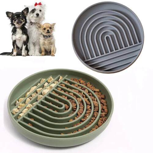 Silicone Dog Lick Mat for Dogs Pet Slow Food Plate Non-slipi