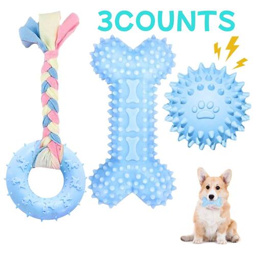 3 Pack Puppy Chew Toys for Teething, Puppy Toys Small Dog So