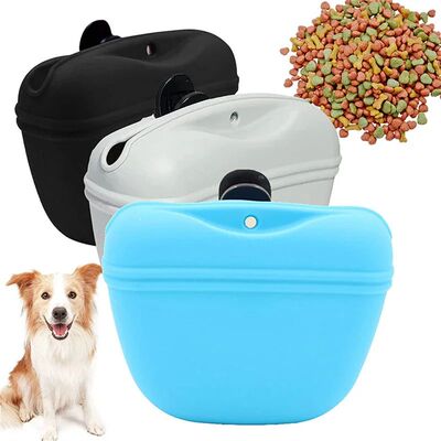 Silicone Dog Treat Bag Pet Portable Dog Training Waist Bag O
