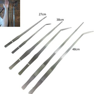 27/38/48cm Aquarium Plant Tweezers Multifuctional Stainless