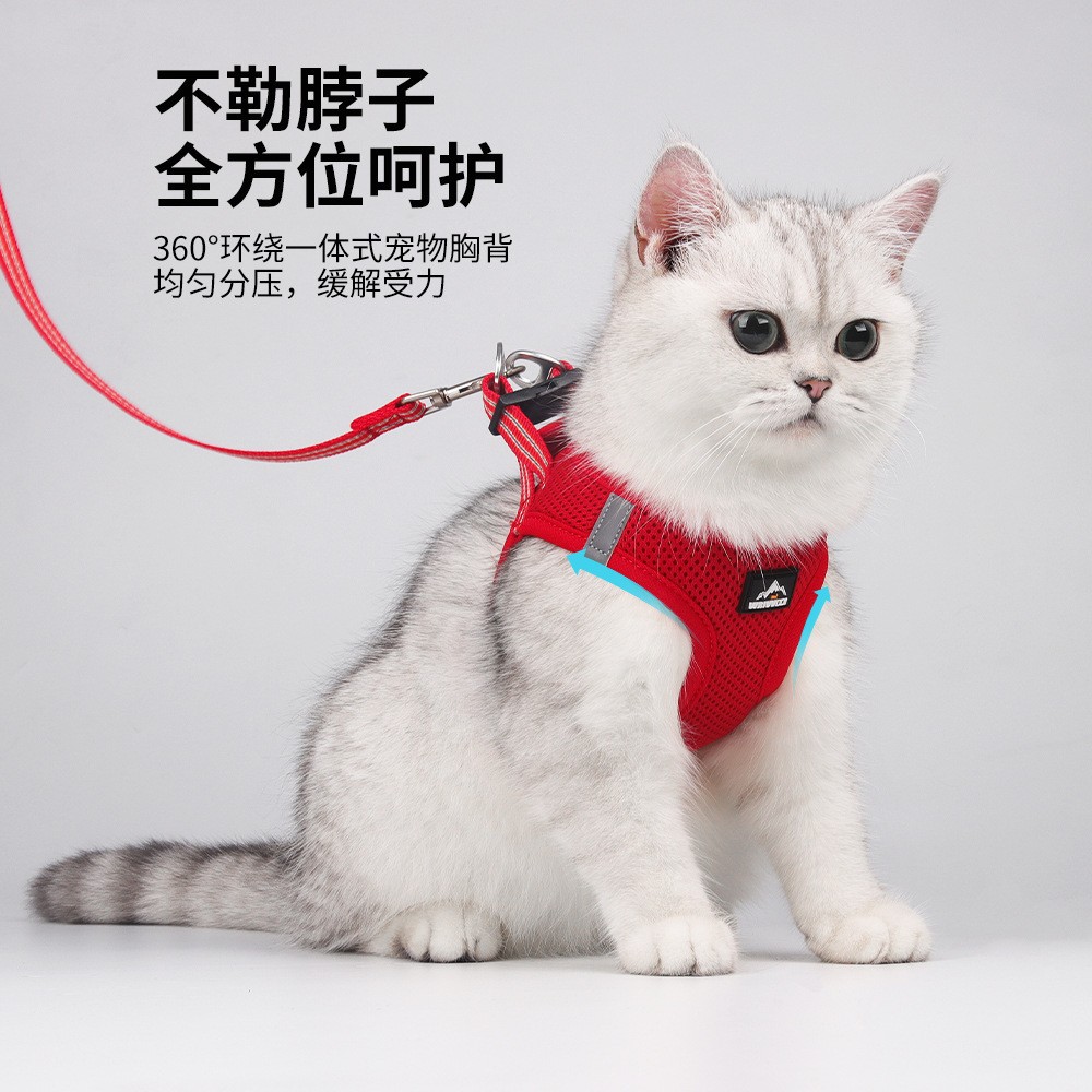 Dog Harness Leash Set for small medium dog Adjustable Reflec